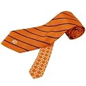 CLEMSON UNIVERSITY NARROW STRIPE SILK TIE
