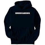 Kneeboarding Simple / Basic Sports Mens Hoodie (Navy Blue, Sizes X-Small - XXX-Large)