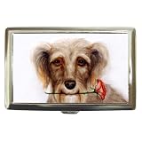 Limited Edition Violano Cigarette Money Case Terrier Rose Dog