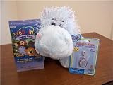 Webkinz Hippo W/Hippo Cameo Charm and Pack of Trading Cars