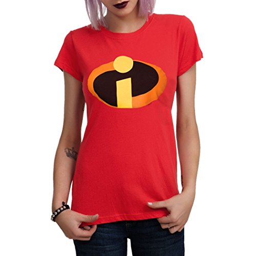 The Incredibles Symbol Junior Girls T-Shirt-Junior X-Large [JXL]