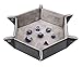 Forged Dice Co. Dice Tray Portable Folding Dice Rolling Tray for use as DND Dice Tray D&D Dice Tray or Dice Game 6.5 Inch Quiets Rolling Metal Dice - Stronger Snaps Hold Tighter Than Other Dice Trays