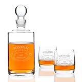 Privatglas Whiskeygläser (Bohemia) im 2er Set mit Karaffe und kostenloser Gravur - Motiv: Geniesser