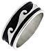 5/16 (8 mm) Sterling Silver Hand Made Wave Ring