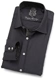 English Laundry Mens Long Sleeve Woven Herringbone Shirt