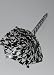 Decorative Flower Pen - Office Gift Idea - Duct Tape Rose Pen - Duct Tape Flower - Black and White Pattern