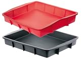 De Buyer-Moul Flex-1922.28-Moul ' Flex Rouge - Moule Rectangulaire 28 X 24 cm