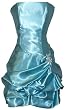 Strapless Satin Bubble Dress Prom Formal Holiday Party Cocktail Gown Bridesmaid