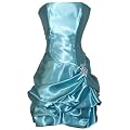Strapless Satin Bubble Dress Prom Formal Holiday Party Cocktail Gown Bridesmaid