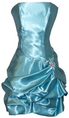Strapless Satin Bubble Dress Prom Formal Holiday Party Cocktail Gown Bridesmaid