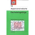 DAV Alpenvereinskarte 14 Dachstein 1 : 25 000 Wegmarkierungen und Skirouten: Topographische Karte