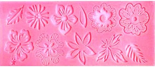 Ruiji Flower Silicone Mat Lace Mat Embossing Border Decorating for Cake Pink