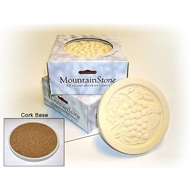 MountainStone Yellow Grapes Absorbent Stone Coasters 8 Pack by Mountain Woods