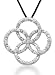 10k White Gold Geometric Diamond Pendant w/ Silk Cord (1/5 cttw, I-J Color, I2-I3 Clarity), 20