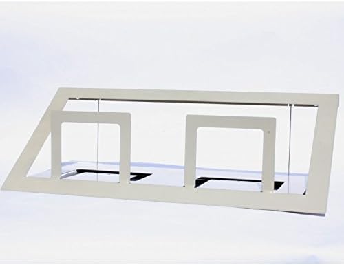 GardenStuff td50wh Window Box Holder Trizone, White - 22 in.