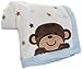 Carter's Embroidered Boa Blanket, Monkey Rockstar (Older Version) (Discontinued by Manufacturer)