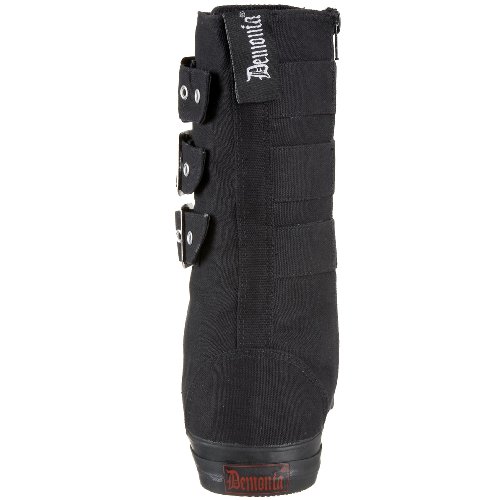 Demonia by Pleaser Deviant-202 Sneaker Boot,202-Black Canvas,Women's 7 M/Men's 5 M Demonia by Pleaser Deviant-202 Sneaker Boot,202-Black Canvas,Women's 7 M/Men's 5 M
