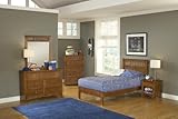 Full Hillsdale Taylor Falls Wood Low Profile Panel Bed 4 Piece Bedroom Set  ....