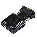 GeekClan VGA To HDMI Output With Audio USB Power 1080P HD TV AV HDTV Video Converter Adapter PC/Laptop To HDMI TV/Projector - Black