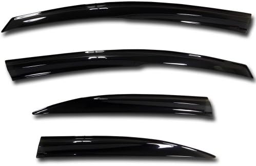 JDM Mugen Style Windows Visor Rain Guard 2012-2014 Honda Civic 4 Door