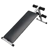 Tesco Fitness Foldable Sit Up Ab Bench Stomach Abs Workout Folding Situp Board Home Gym Abdominal Crunch Exercise