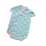 CHOUeTTe ベビー服 ロンパース チャイナ風 花柄 バラ 水玉 柄色サイズ多数 新生児～2歳半まで 前開き 半袖 綿100% 可愛い 出産祝い 誕生日プレゼントにもどうぞ オリジナルタオル付き 