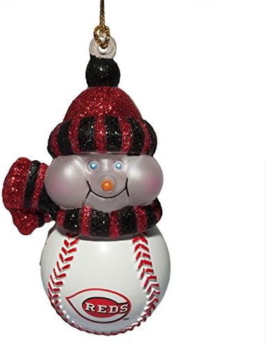 Cincinnati Reds - Logo All-Star Light-Up Snowman Ornament