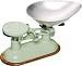 Natural Elements Cast Iron Scale with Green Body & Acacia Wood Stand, NETSCAGREGift Boxed
