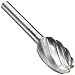 PFERD Oval Carbide Bur, Uncoated (Bright) Finish, Fine Single Cut, Radius End, 1/8" Shank, 1/8" Head Diameter, 7/32" Head Length (SE-41)