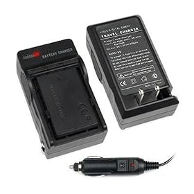 LP-E5 Battery Charger with Car Adapter for Canon Digital SLR EOS Rebel XS / EOS Rebel T1i / EOS Rebel XSi