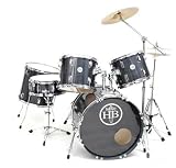 HB Drums Predator 5 Elite Drum Set Ebony Mist Lacquer Birch Drums
