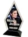 Michael Jackson Glass Memorial Plaque -Diamond Shaped