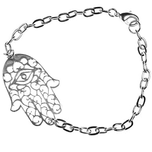Small Hamsa Silver Dipped Bracelet