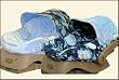Reversible Infant Car Seat Cover - Blue Camo and Minky - Cuter Than A Ducks Butt