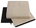 FHE Group Microsuede Folding Storage Ottoman, 15 by 15 by 15 Inches, Beige