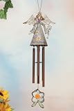 SohoDecor 19 Inch Lassie Twinkling Windchimes - Standing Angel