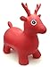 VIAHART Red Deer Hopper, Pump Included, Inflatable Jumping Space Hopper Hopping Hoppity Hippity Hop Ride-on Bouncy Animal for Kids