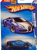 Hot Wheels 2010-160 Blue Bugatti Veyron Hot Auction 1:64 Scale