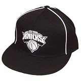 NBA NEW YORK KNICKS BLACK FLAT BILL SMALL MED HAT CAP