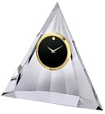 Crystal Pyramid Desk Clock by Movado