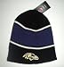 Baltimore Ravens Reebok Wide-Stripe Beanie