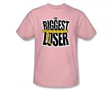 The Biggest Loser - Biggest Loser Logo Adult T-Shirt In Pink, Size: Medium, Color: Pink