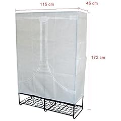 Doppelt Faltschrank Kleiderschrank Schrank faltbar 115 x 45 x 172 cm