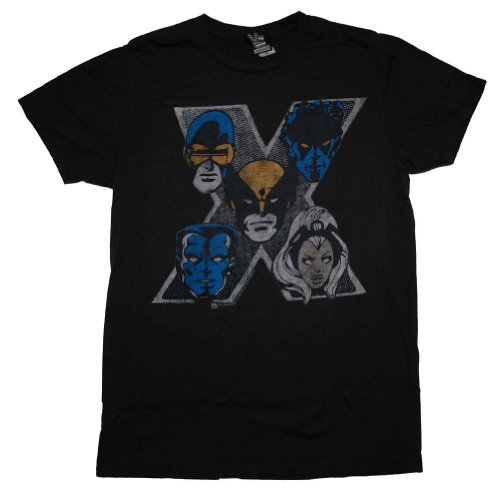  X-Men Team Marvel Comics Junk Food Vintage Style Soft T-Shirt Tee