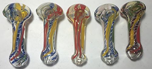 Colorful Striped Glass Pipe