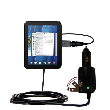 Car and Home 2 in 1 Combo Charger for the HP TouchPad - uses Gomadic TipExchange Technology