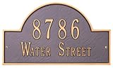 Arch Marker - personalized plaque One Line Arch Marker - Standard Lawn 15.75 x 9.25