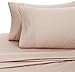 Amazon Brand – Pinzon 400-Thread-Count Pleated Hem Egyptian Cotton Sheet Set - California King, Mocha