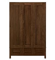 Sonoma Dark Triple Wardrobe