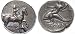 Taras, Calabria, Southern Italy, c. 272 - 240 B.C.; Silver Nomos